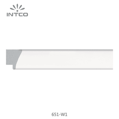 651-W1 — 2.52cm Weiß PS Bilderrahmenleiste