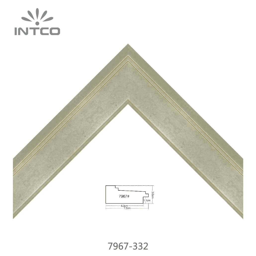 7967-332 — 7.2cm Doré PS Baguette d'Encadrement