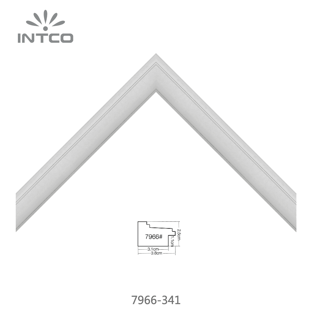 7966-341 — 3.81cm Prateado PS Moldura para Quadro