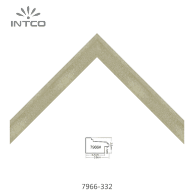 7966-332 — 3.81cm Gold PS Bilderrahmenleiste