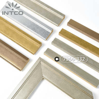 7966-332 — 3.81cm Gold PS Bilderrahmenleiste