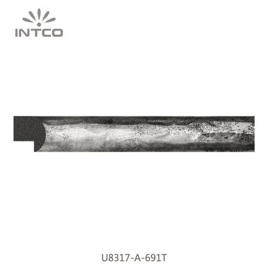 U8317-A-691T — 2.01cm Plateado PS Moldura para Marco de Fotos