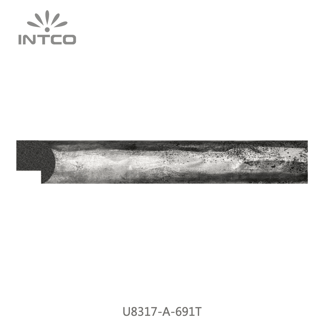 U8317-A-691T — 2.01cm Plateado PS Moldura para Marco de Fotos