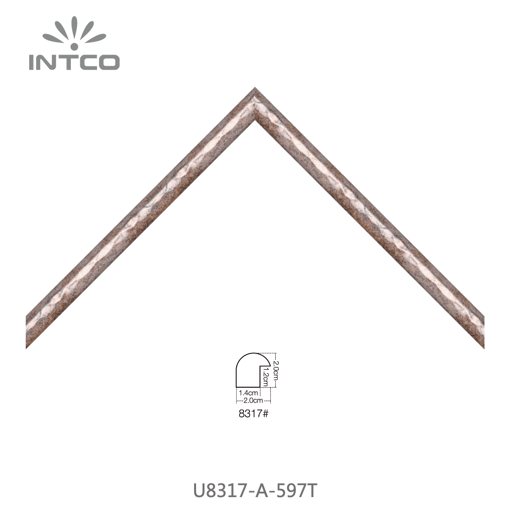 U8317-A-597T — 2.01cm Bronze PS Moldura para Quadro