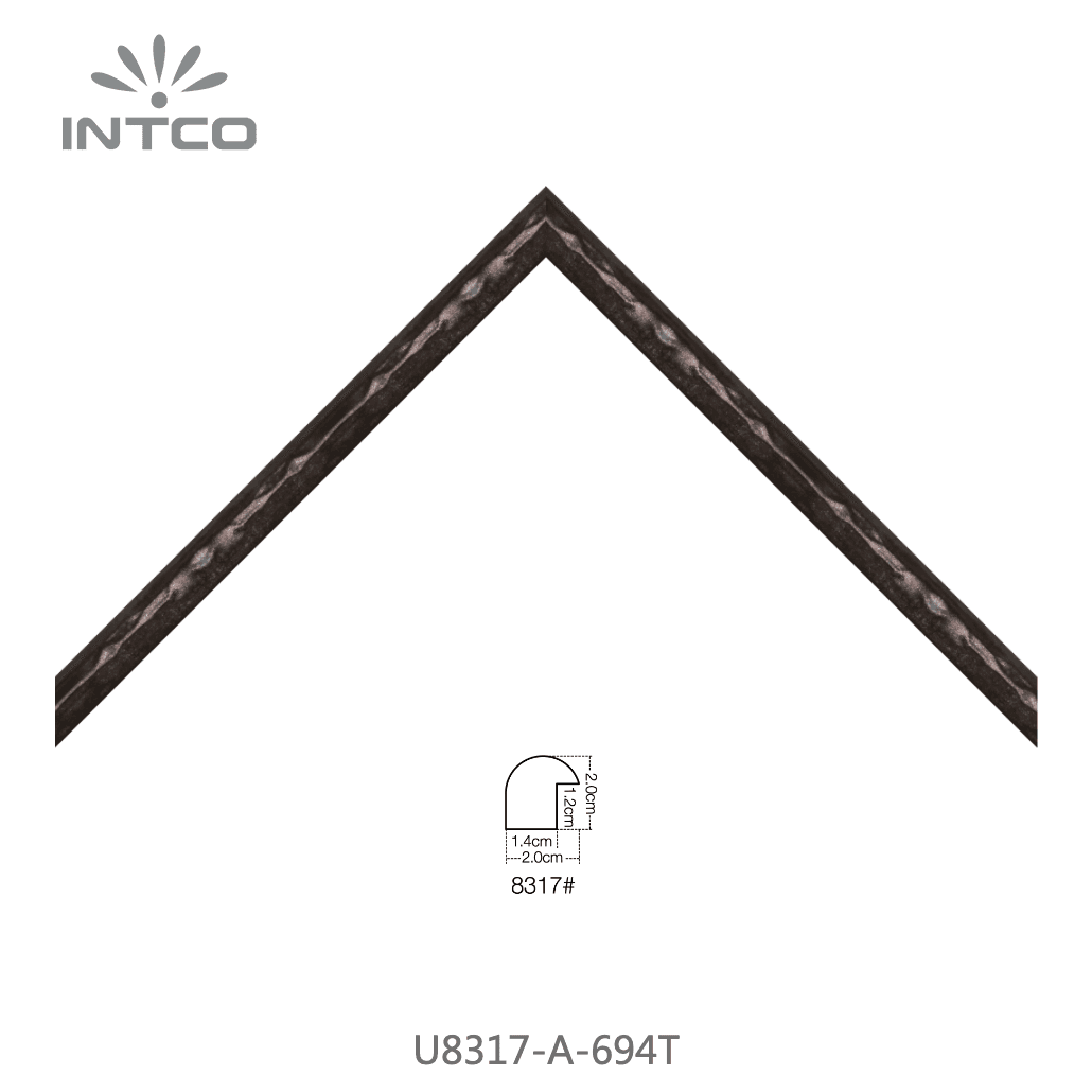 U8317-A-694T — 2.01cm Bronze PS Bilderrahmenleiste
