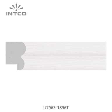U7963-1896T — 3.81cm Blanco PS Moldura para Marco de Fotos