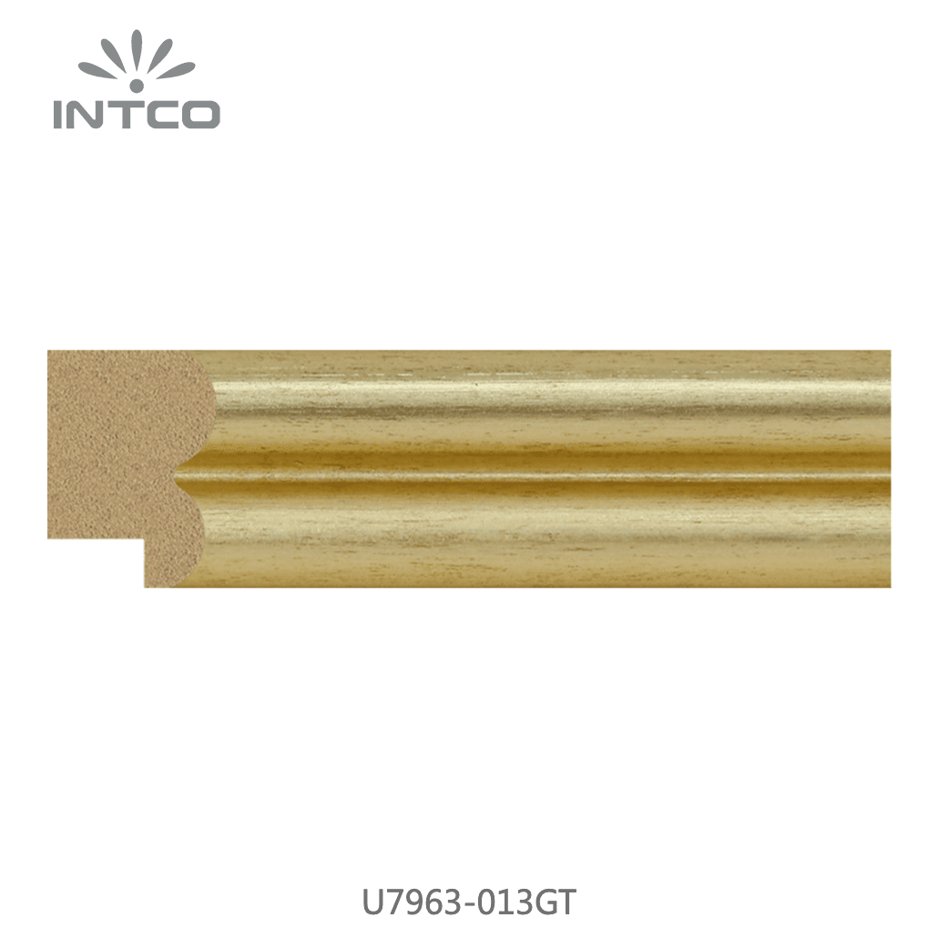 U7963-013GT — 3.81cm Gold PS Bilderrahmenleiste