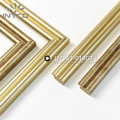 U7963-013GT — 3.81cm Gold PS Bilderrahmenleiste