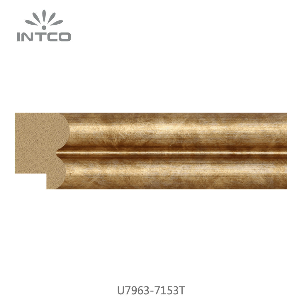 U7963-7153T — 3.81cm Dorado PS Moldura para Marco de Fotos