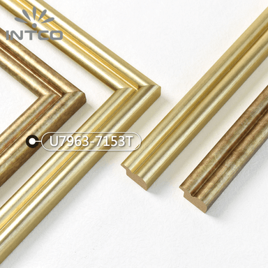 U7963-7153T — 3.81cm Dorado PS Moldura para Marco de Fotos