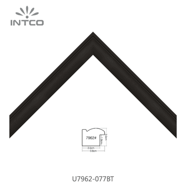 U7962-077BT — 3.81cm Noir PS Baguette d'Encadrement