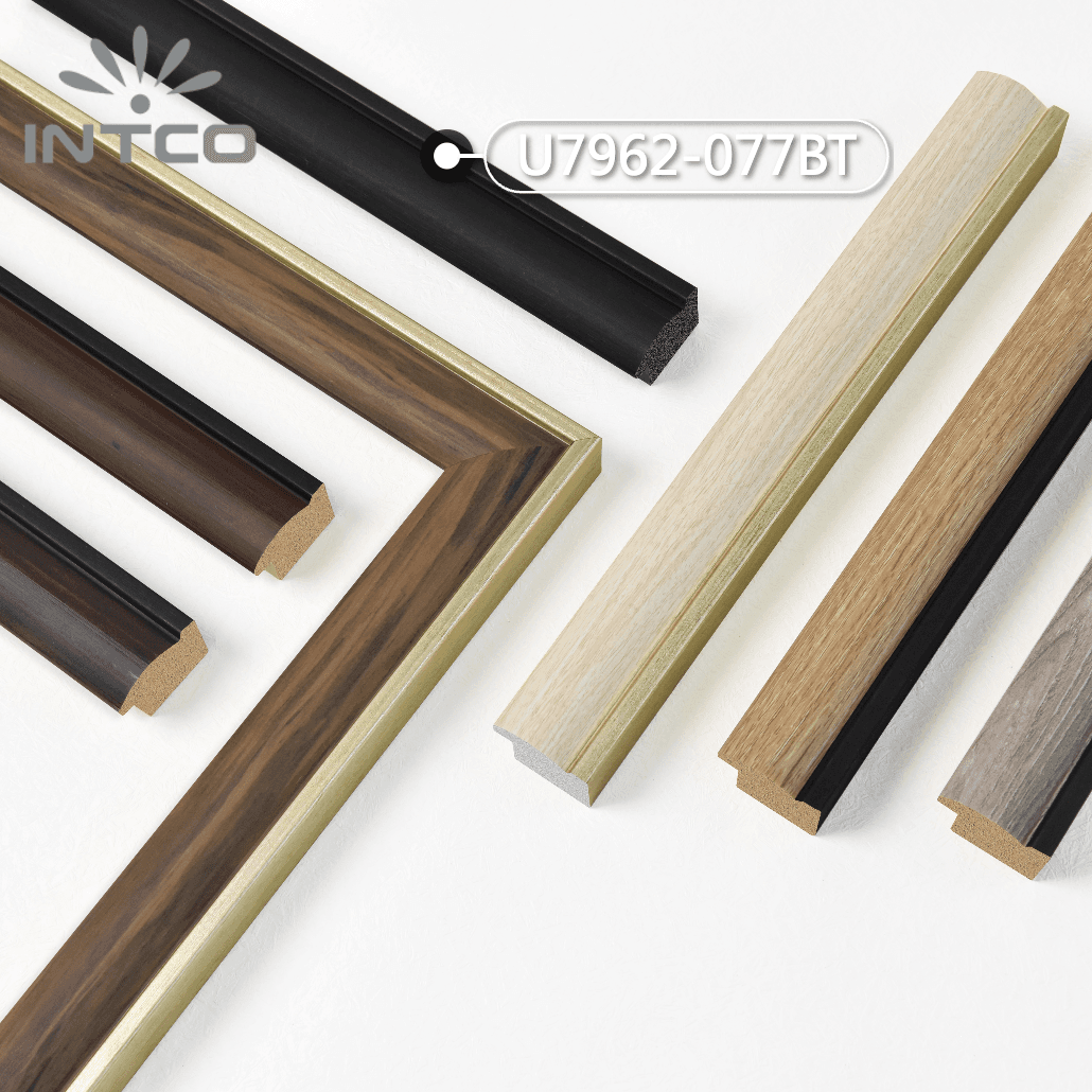 U7962-077BT — 3.81cm Noir PS Baguette d'Encadrement