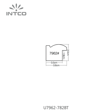 U7962-782BT — 3.81cm PS Moldura para Quadro