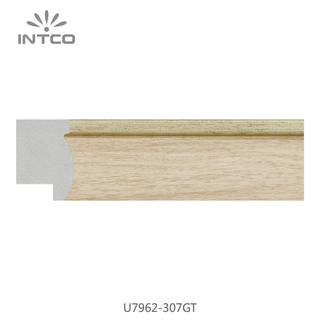 U7962-307GT — 3.81cm PS Bilderrahmenleiste