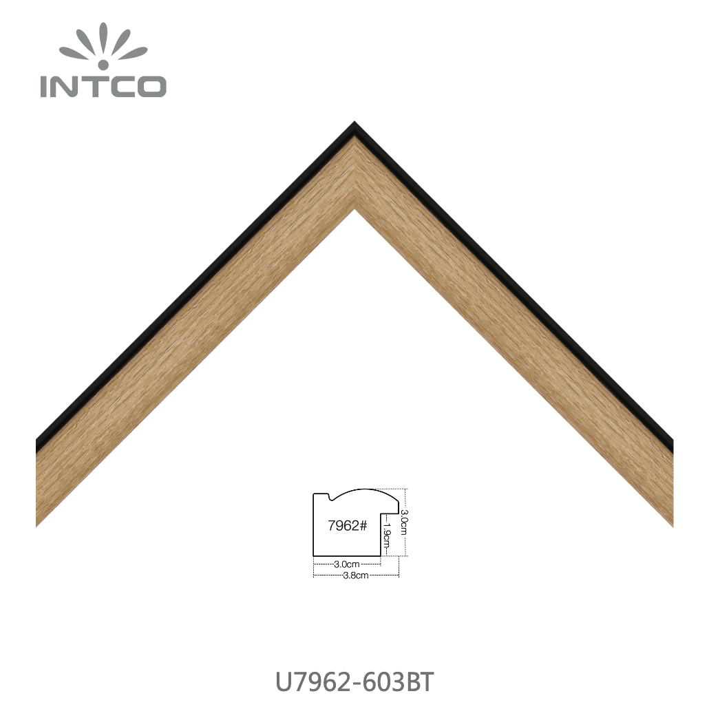 U7962-603BT — 3.81cm PS Moldura para Marco de Fotos