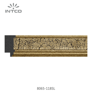 8065-118SL — 3.5cm Gold PS Bilderrahmenleiste