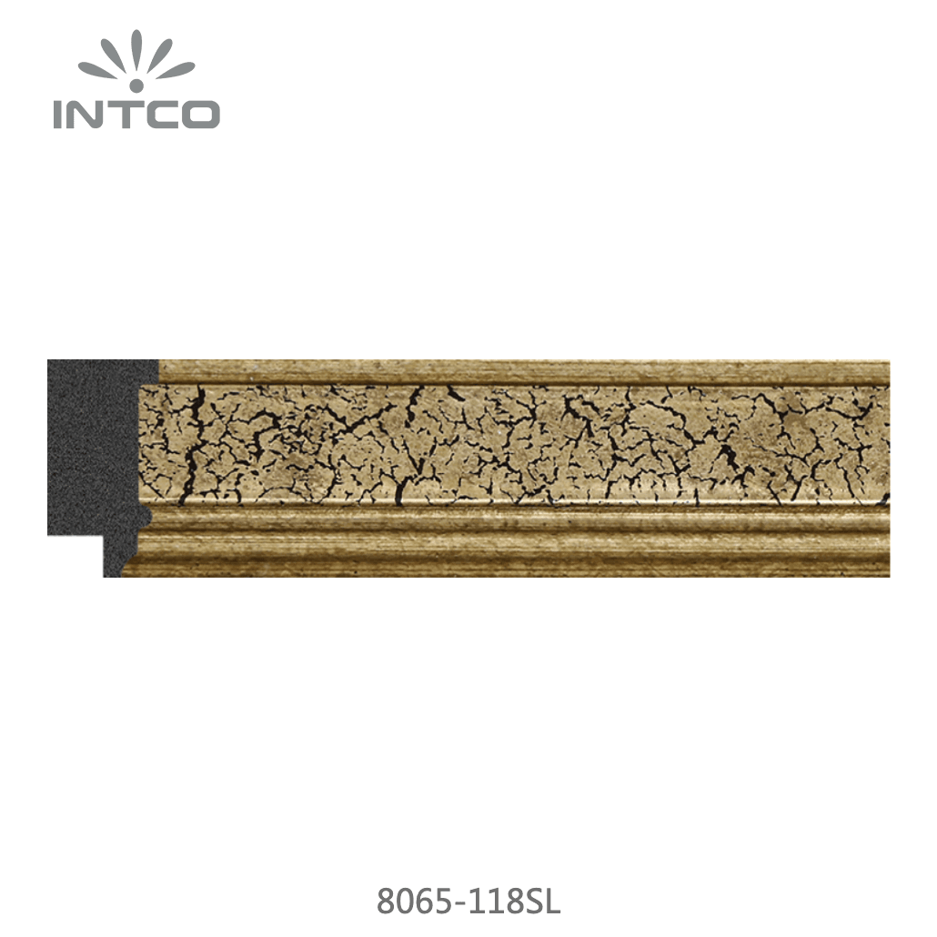 8065-118SL — 3.5cm Gold PS Bilderrahmenleiste