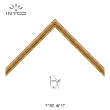 7980-405T — 2.5cm Gold PS Bilderrahmenleiste