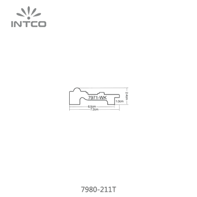 7980-211T — 2.5cm Gold PS Bilderrahmenleiste