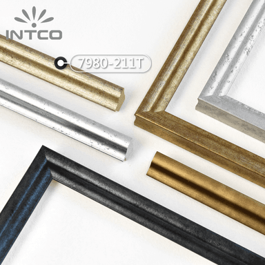 7980-211T — 2.5cm Gold PS Bilderrahmenleiste