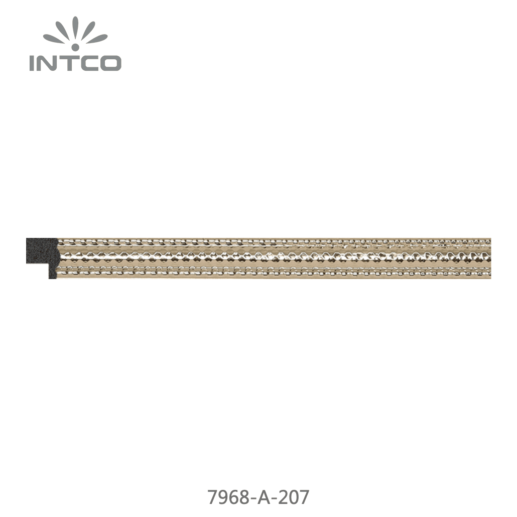 7968-A-207 — 1.2cm Dourado PS Moldura para Quadro