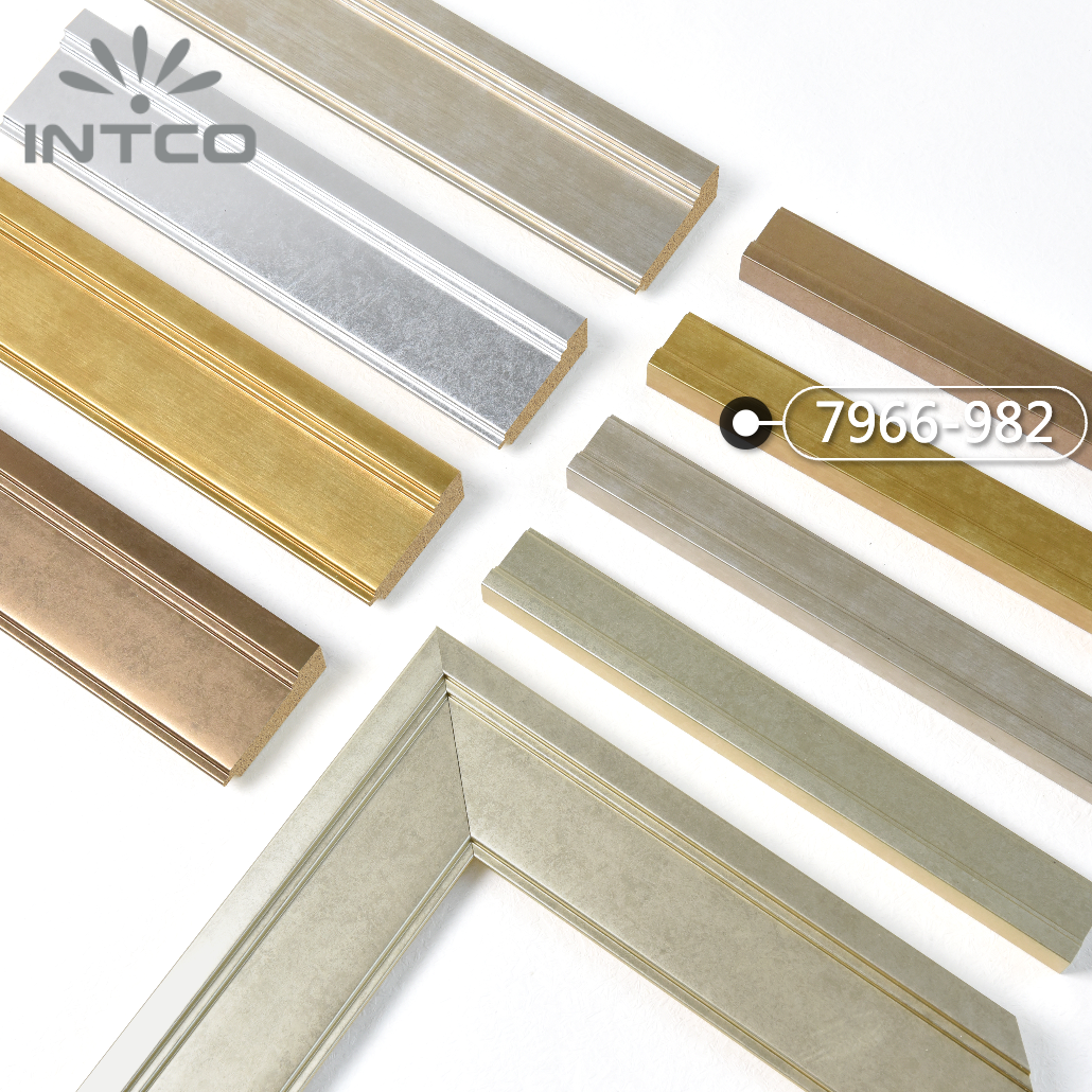 7966-982 — 3.81cm Dorado PS Moldura para Marco de Fotos