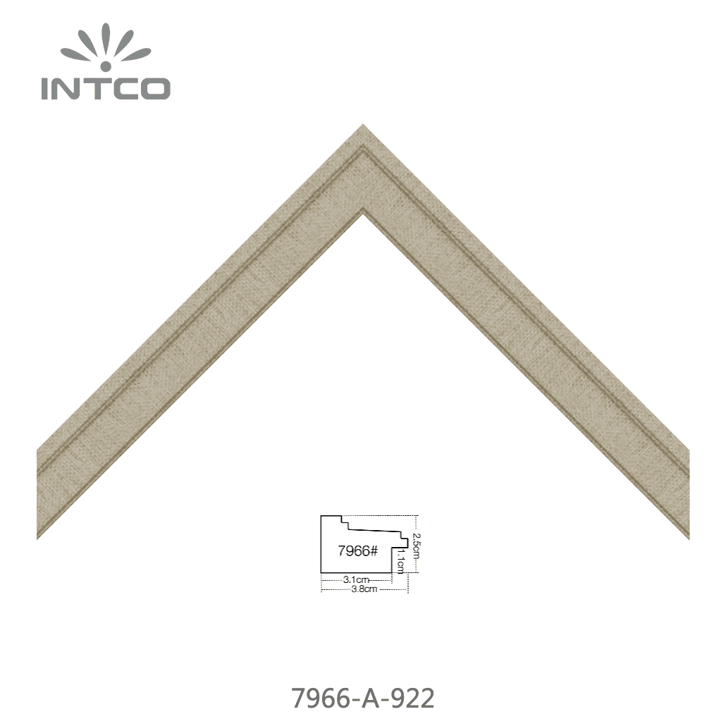 7966-A-922 — 3.81cm Dourado PS Moldura para Quadro