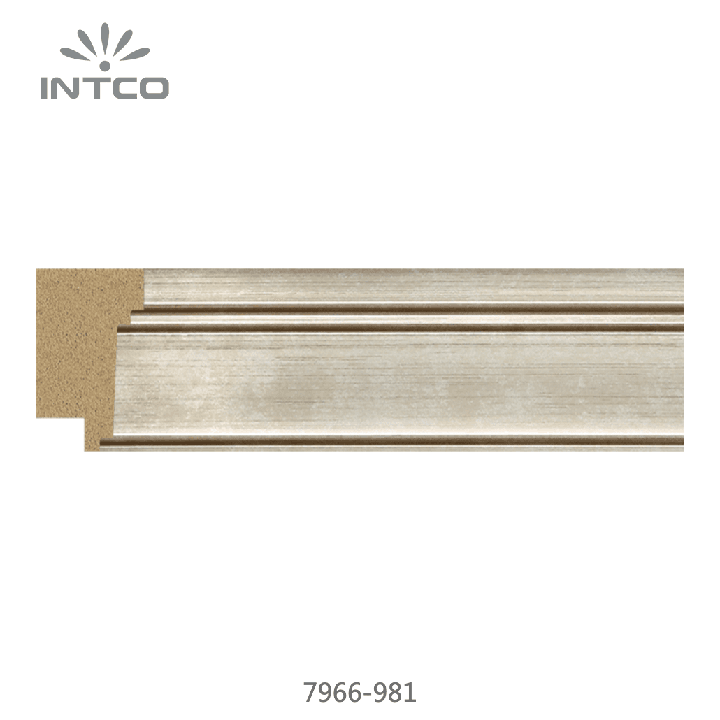 7966-981 — 3.81cm Gold PS Bilderrahmenleiste