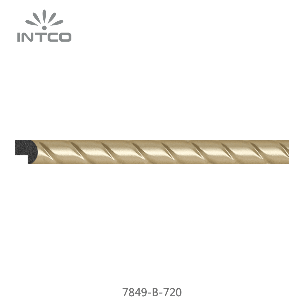 7849-B-720 — 1.2cm Gold PS Picture Frame Moulding