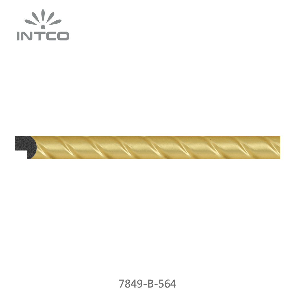 7849-B-564 — 1.2cm Dourado PS Moldura para Quadro