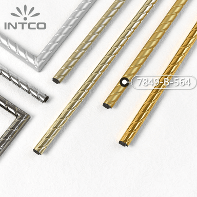 7849-B-564 — 1.2cm Dourado PS Moldura para Quadro