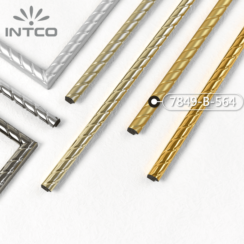 7849-B-564 — 1.2cm Dourado PS Moldura para Quadro