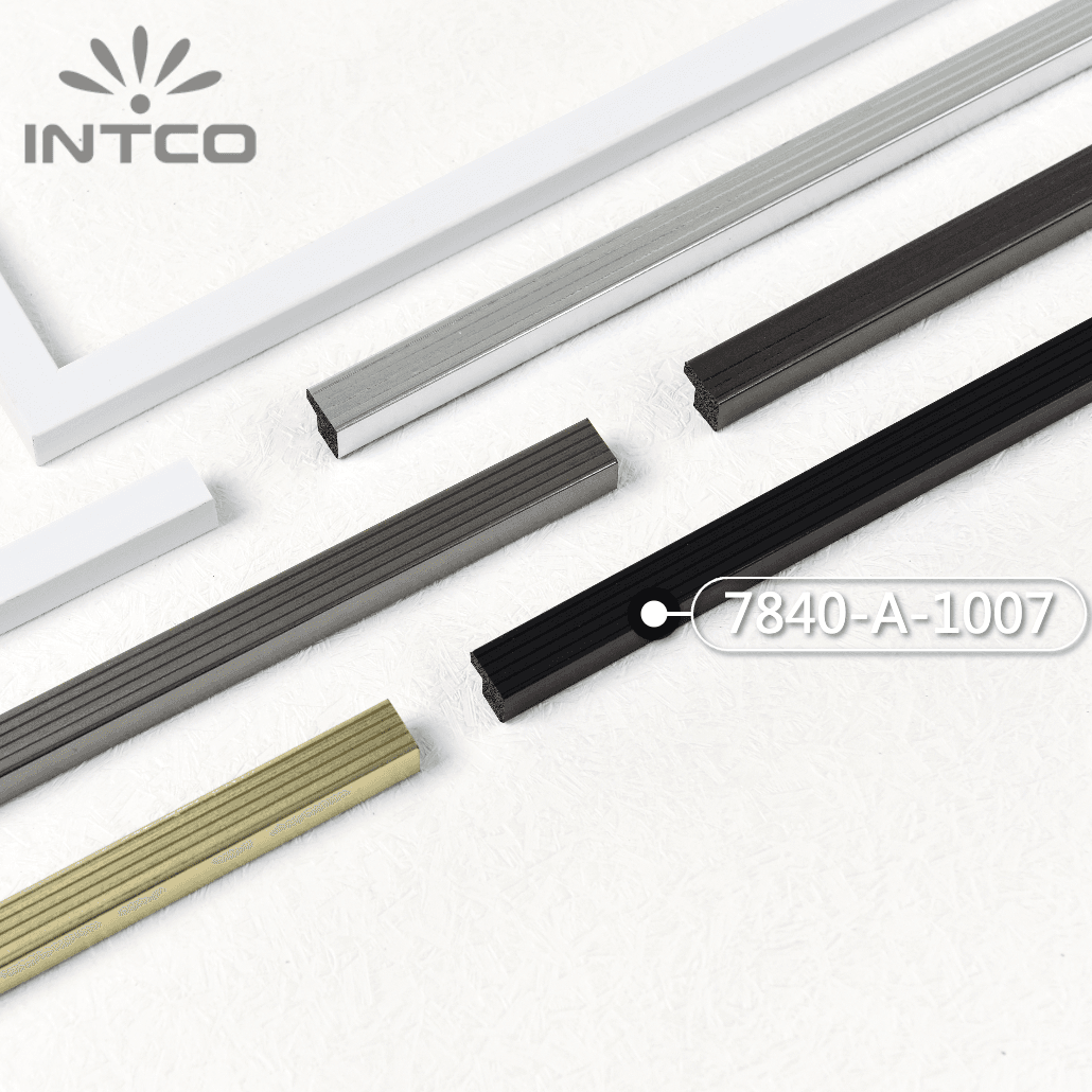 7840-A-1007 — 1.2cm Preto PS Moldura para Quadro