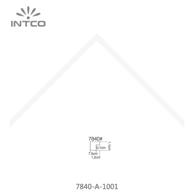 7840-A-1001 — 1.2cm Weiß PS Bilderrahmenleiste