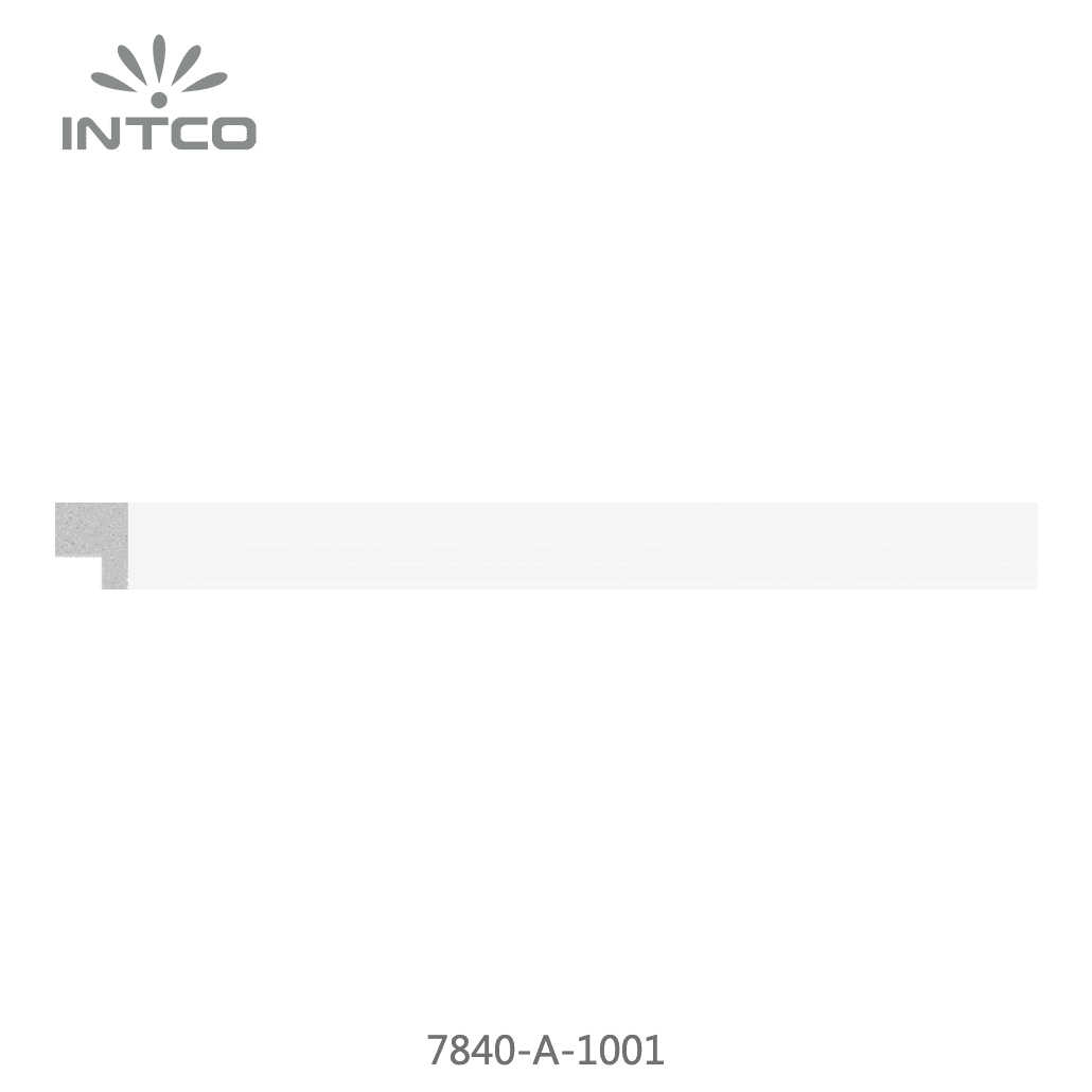 7840-A-1001 — 1.2cm Weiß PS Bilderrahmenleiste