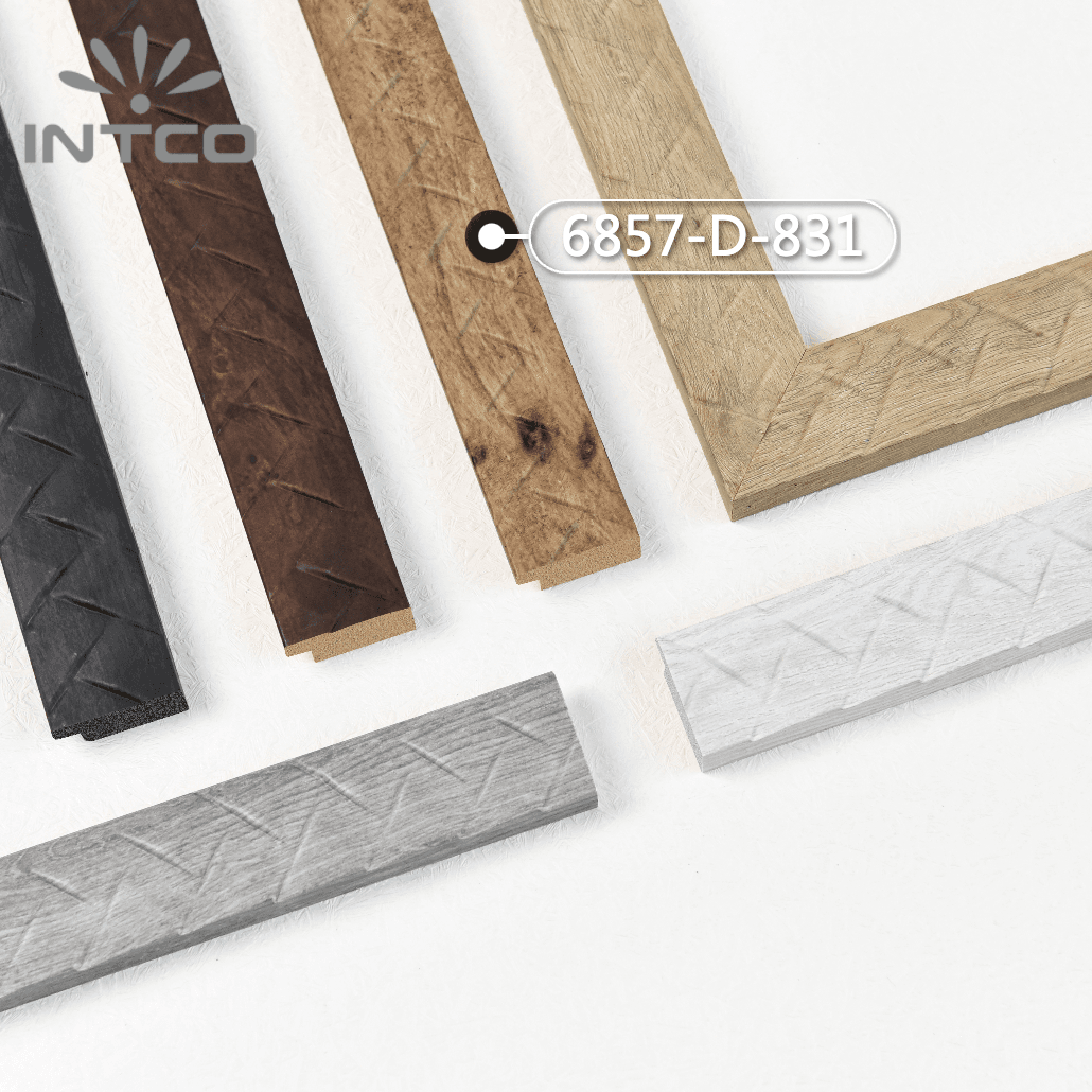 6857-D-831 — 3.17cm Natural PS Moldura para Marco de Fotos