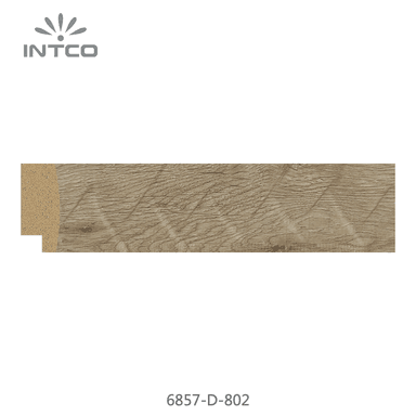 6857-D-802 — 3.17cm Natur PS Bilderrahmenleiste