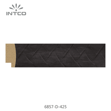 6857-D-425 — 3.17cm Noir PS Baguette d'Encadrement