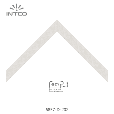 6857-D-202 — 3.17cm Natur PS Bilderrahmenleiste
