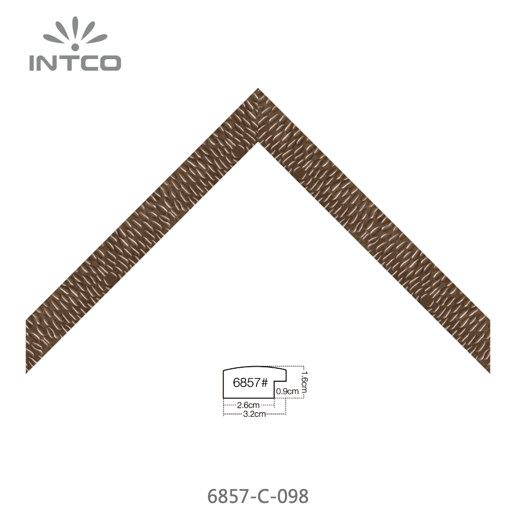 6857-C-098 — 3.17cm Doré PS Baguette d'Encadrement