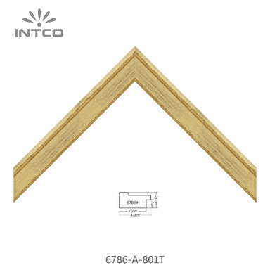 6786-A-801T — 4cm Doré PS Baguette d'Encadrement