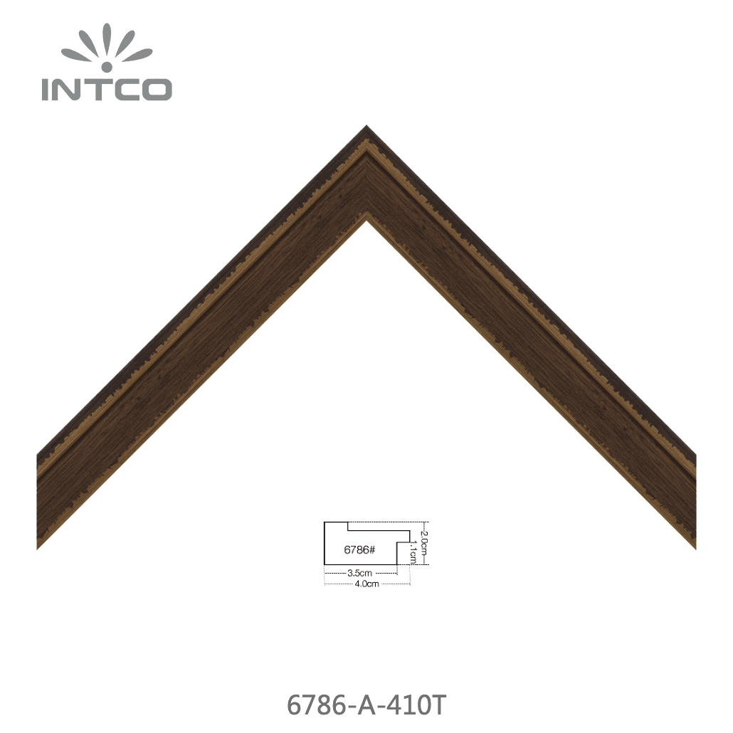 6786-A-410T — 4cm Natur PS Bilderrahmenleiste