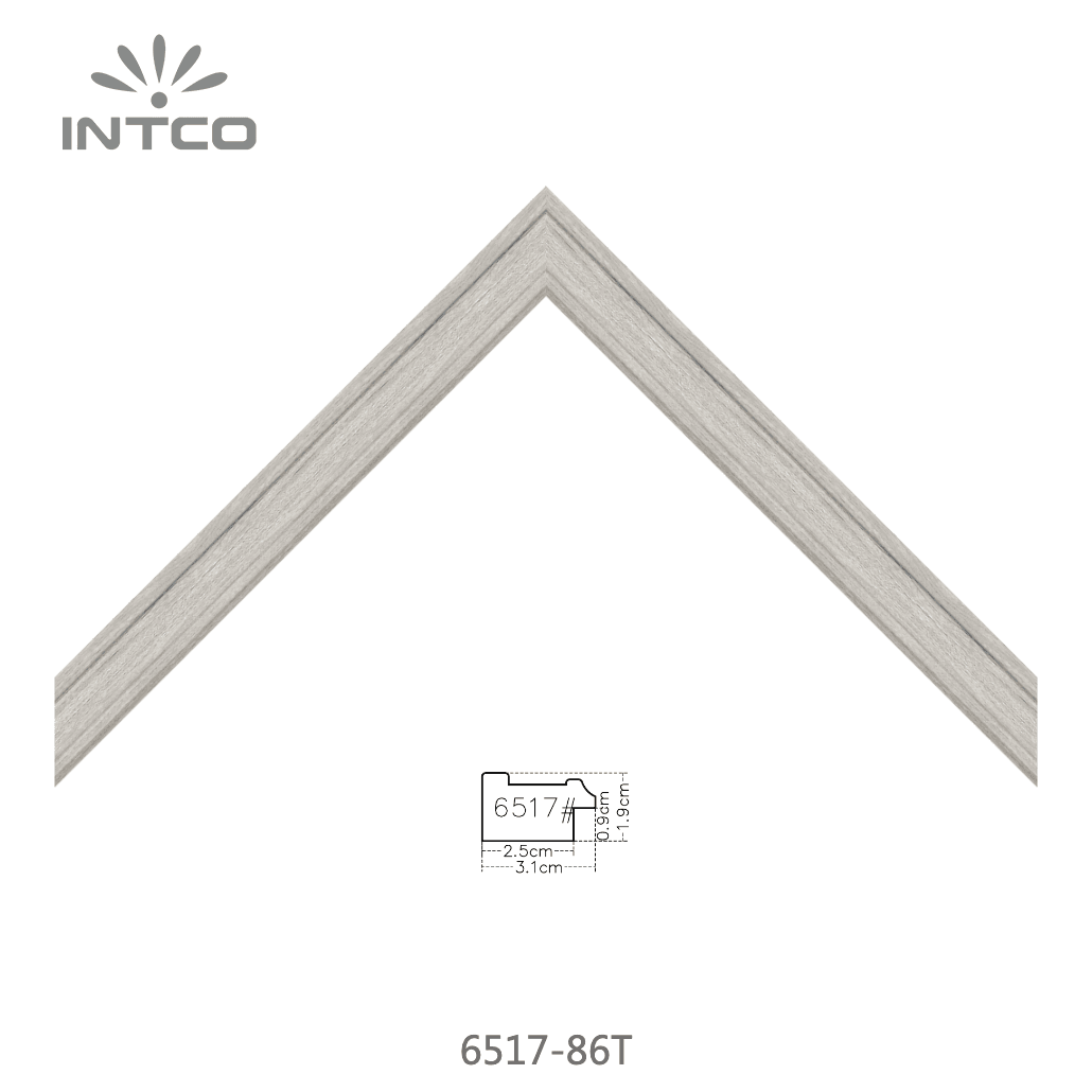 6517-86T — 3.1cm Natural PS Picture Frame Moulding
