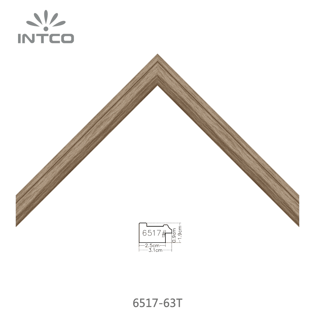 6517-63T — 3.1cm Natural PS Picture Frame Moulding