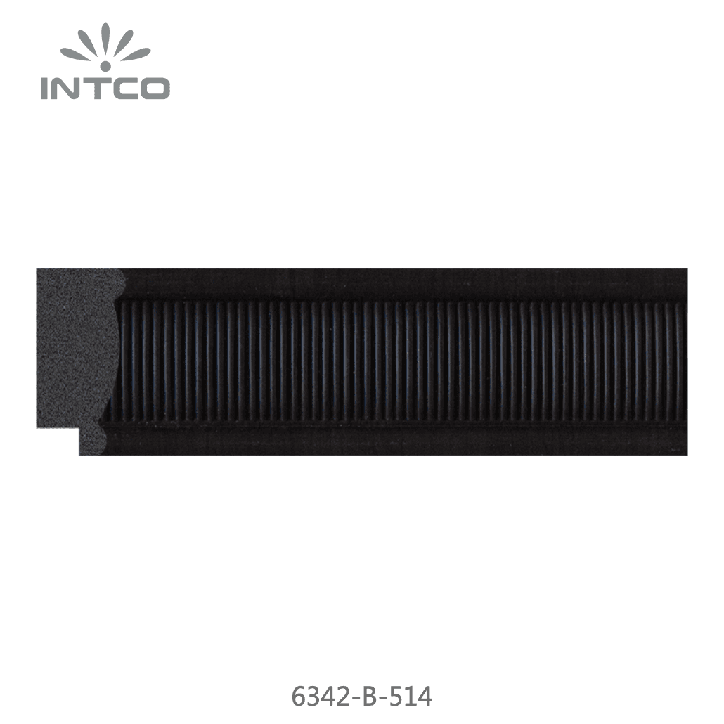 6342-B-514 — 3.9cm Noir PS Baguette d'Encadrement