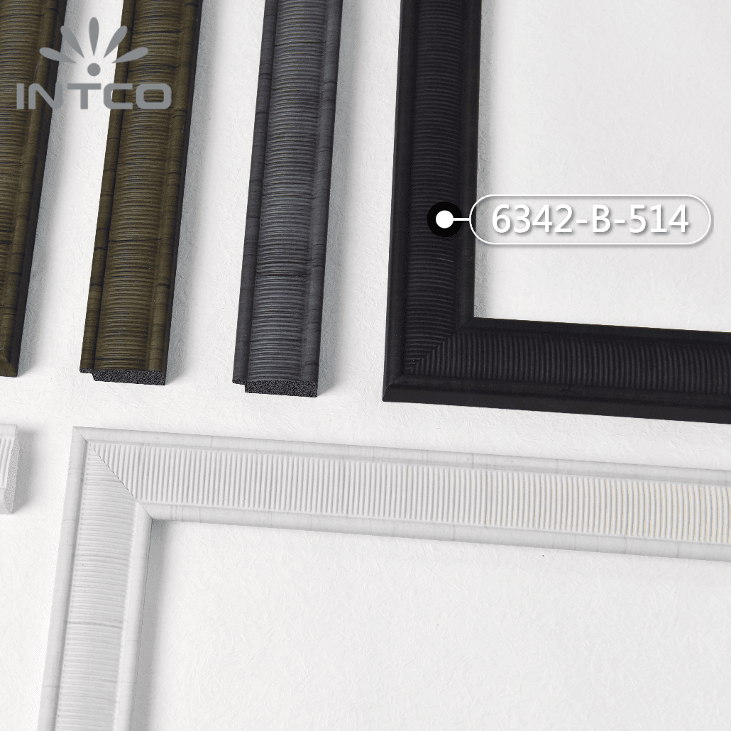6342-B-514 — 3.9cm Noir PS Baguette d'Encadrement