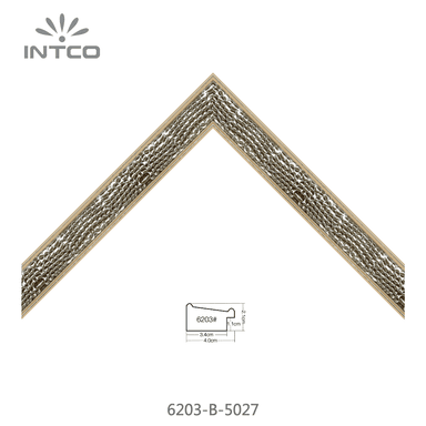 6203-B-5027 — 4cm Dourado PS Moldura para Quadro