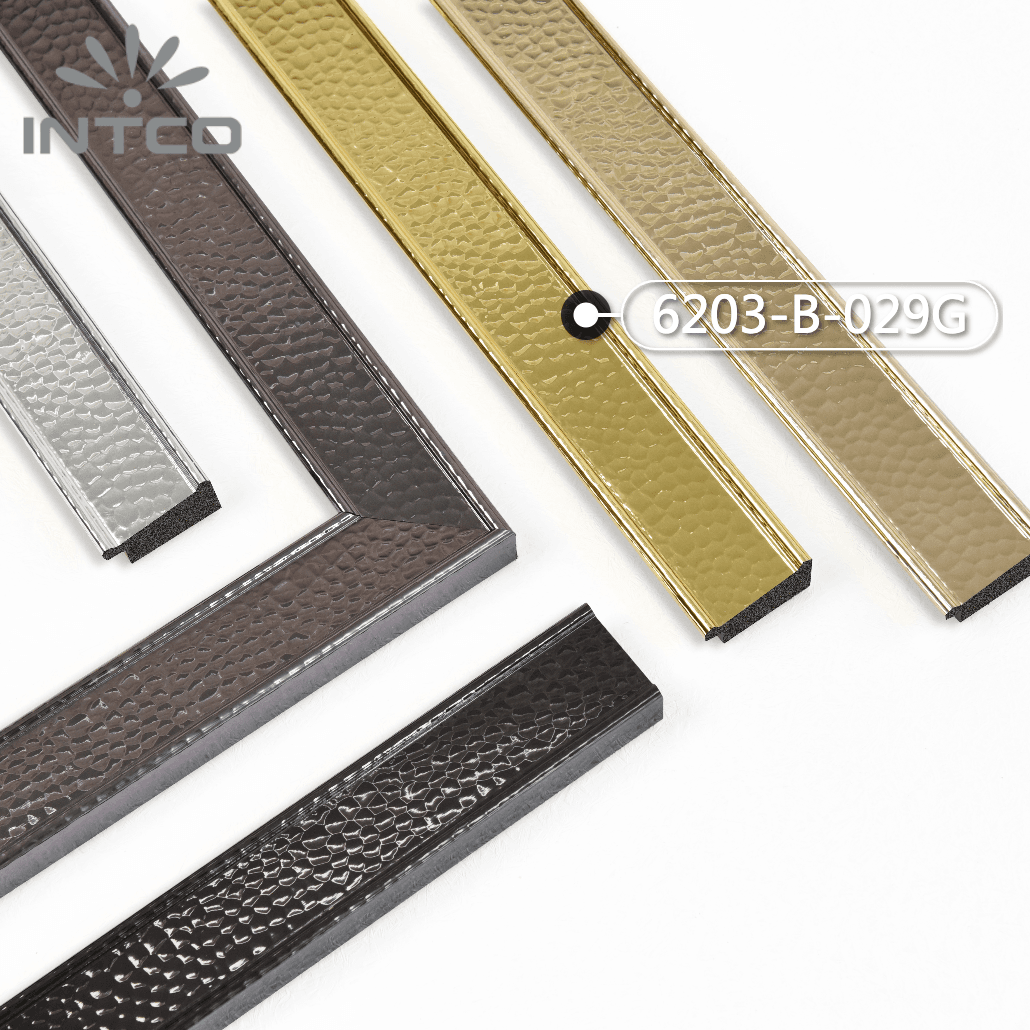 6203-B-029G — 4cm Gold PS Bilderrahmenleiste