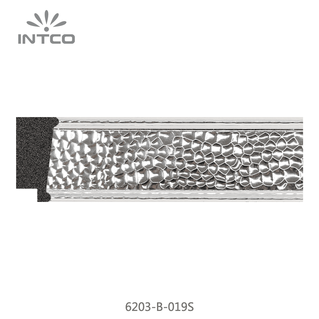 6203-B-019S — 4cm Argenté PS Baguette d'Encadrement