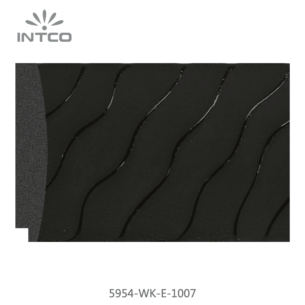 5954-WK-E-1007 — 8.8cm Schwarz PS Bilderrahmenleiste